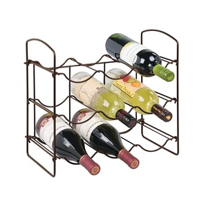 Estante de vino de metal de varios niveles hecho a mano soporte de vino decorativo para el hogar para fiestas y ocasiones tinas de bebidas para hielo - Product Image 6