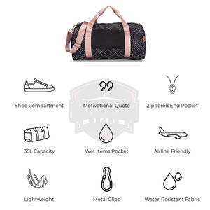 Bolsa de Gimnasio Unisex de Gran Capacidad en Nailon y Poliéster con Correa Ajustable - Servicio Personalizado OEM, Alta Calidad, Hecho en Pakistán - Product Image 3