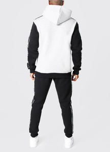 Ensemble de survêtement 2 pièces unisexe grande taille avec logo personnalisé OEM – Sweat à capuche et pantalon de jogging en molleton écologique - Product Image 2