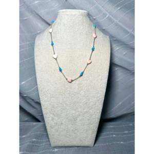 Collar Hecho a Mano con Piedras Navajo Multicolores y Plata de Ley en Forma de Corazón - Product Image 3