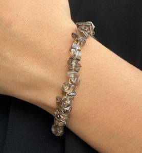 Bracelet en cristal de quartz et de quartz fumé Power & Protection Bijoux de guérison Bracelet chargé Reiki - Product Image 2