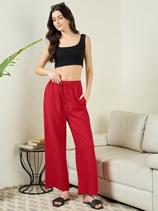 Pantalons droits confortables à coupe droite, faits sur mesure, avec élastique et cordon de serrage, pour les clients de boutiques et les revendeurs de vêtements - Product Image 5