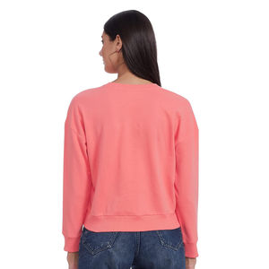 2025 à la mode dame vêtements conception personnalisée marque Logo gros sweats pull décontracté surdimensionné sweats pour femmes - Product Image 2