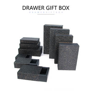 Emballage personnalisé noir boîte cadeau transparente carte noire fête de vacances boîte d'emballage bijoux bonbons mariage exquis boîte de présentation - Product Image 2