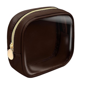 Fashionable Waterproof Leather <b>Travel</b> <b>Toiletry</b> <b>Bag</b> Custom Logo Multi-Functional Cosmetic Makeup Case with Zipper Closure - Product Image 3