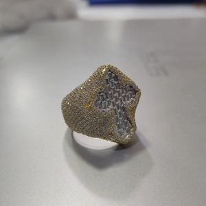 Baguette certifiée GRA en édition limitée et diamant Moissanite VVS rond en argent sterling 925 avec croix glacée pour rappeurs hommes - Product Image 5