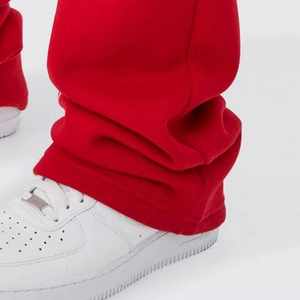 Pantalon de jogging évasé décontracté de haute qualité pour hommes pantalon de survêtement Patchwork ceinture élastique pantalon de survêtement évasé empilé pour hommes - Product Image 3