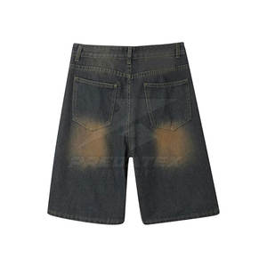 Pantalones vaqueros para hombre personalizados al por mayor, servicio de OEM, pantalones cortos vaqueros para hombre con etiqueta privada recién llegados - Product Image 3