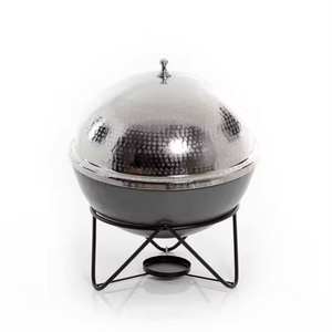 Nouveauté Casserole Hotpot noir et or Forme ronde Design de luxe fait à la main pour le service de fête élégant et le réchauffement des aliments - Product Image 4