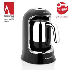 Korkmaz A860-07 Kahvekolik nero/cromato macchina da caffè - Product Image 3