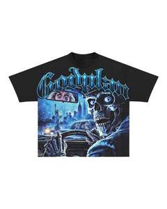 Camiseta Personalizada de Alta Calidad con Serigrafía, 220 Gramos, Algodón Grueso Transpirable, Hombros Caídos, Estilo Urbano, Corte Cuadrado, Digital - Product Image 1