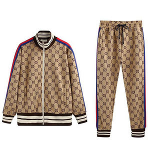 ชุดวอร์ม100% ผ้าโพลีเอสเตอร์สำหรับผู้ชายและทุกเพศชุดวอร์มถักลายสีพื้น - Product Image 4