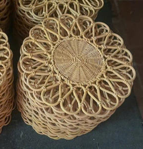Wholesale Cheap Price <b>Rattan</b> <b>Placemat</b> White, Pink, Green and Natural Color - Product Image 4