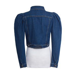 2024 nouveauté femmes de haute qualité en détresse à manches longues Denim veste léger bleu culture lavé jean dernière veste - Product Image 6