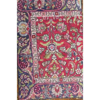 Vintage Style Handmade Hand-Knotted Wool Area Rug Washable Non-Slip Textured Design Rug for Large Bedroom & Home Decor