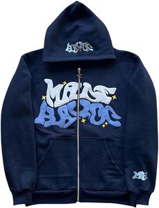 Sudaderas con capucha Hombres Mujeres Puff Print and Embroidery Zip Up Hoodie Y2k Jacket Graphic Streetwear Hoodies - Product Image 4