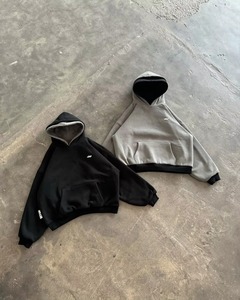 Último Diseño, Sudaderas con Capucha Personalizadas 100% Algodón para Hombre, Estilo Urbano con Patrón Sólido para Invierno, ¡Gran Venta en Pakistán! - Product Image 1