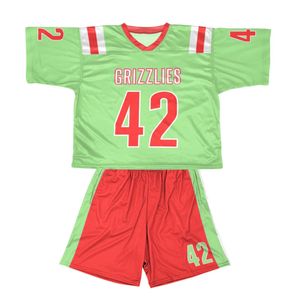 Uniformes de Lacrosse de media manga de alta calidad, diseño personalizado, sublimación impresa, ropa deportiva única con cuello en V - Product Image 2