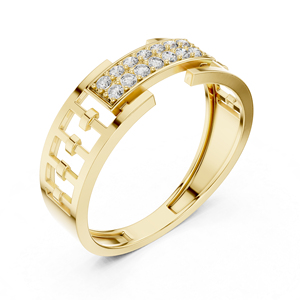 Anillo de Boda de Oro Rosa de 14K con Diamante Cultivado en Laboratorio, Redondo, para Mujer, 0.17 Ct, Certificado IGI, Estilo Vintage |   Diamante Cultivado Nuevo - Product Image 4
