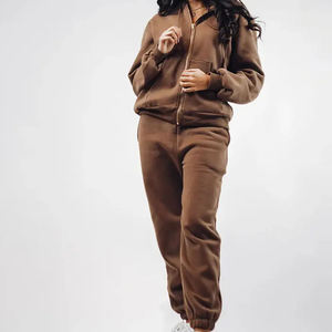 Ropa Deportiva de Invierno Unisex de Alta Calidad, Ropa de Calle con Logotipo Personalizado, Chándal de Talla Grande con Pantalones de Felpa Cómodos, 100% Algodón - Product Image 4