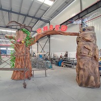 Porte de dinosaure animatronique d'intérieur Décoration en métal réaliste pour centres commerciaux Zones publiques Aéroports Parcs d'attractions