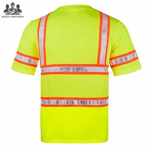 Camisetas de Seguridad de Alta Visibilidad 2025 Premium, Logotipo Personalizado, Venta al por Mayor, 100% Algodón, Impermeables, Reflectantes, Anti-UV, Transpirables - Product Image 4