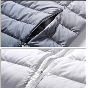 Automne hiver Ultra-léger dégradé veste pour hommes 90% canard toile col montant vêtements d'extérieur sport manteau de haute qualité - Product Image 6