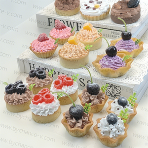 Faux Raspberry Cupcake Decoración Prop para Cake Styling Food Fotografía y Social <span class=keywords><strong>Media</strong></span> Content Marketing Visual Display - Product Image 3