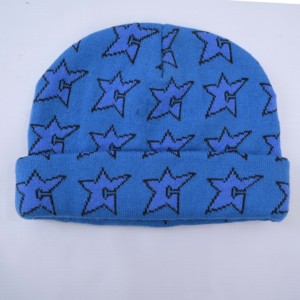 Sombrero cálido de invierno de ganchillo personalizable ligero Diseño al por mayor Color sólido Unisex Logotipo personalizado Bordado 3D de gran tamaño - Product Image 2