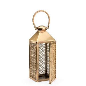 Modern Design Vintage New Arrival Metal <b>Candle</b> Lantern <b>Hanging</b> Indoor & Outdoor Decorate Garden Decor Gold Finished Best Prices - Product Image 4
