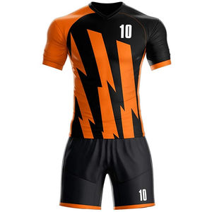 Tenue d'équipe uniforme de football imprimée par sublimation 100% polyester à séchage rapide uniforme de football confortable de haute qualité - Product Image 4