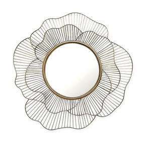 โลหะผนังกระจกในชุบทองล่าสุดผนังกระจกสำหรับตกแต่งบ้านใหม่โลหะผนังกระจกในราคาขายส่ง - Product Image 1