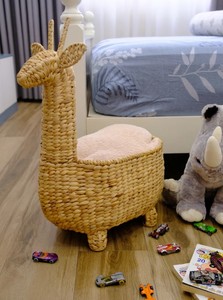 Panier de rangement artisanal en forme de lama, organisateur de jacinthe d'eau écologique pour le stockage et la décoration polyvalents du Vietnam - Product Image 2