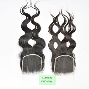 Extensions de cheveux humains vierges indiens 100% alignées sur les cuticules, qualité grossiste, dentelle HD 6*6, ondulation naturelle, double trame machine - Product Image 5