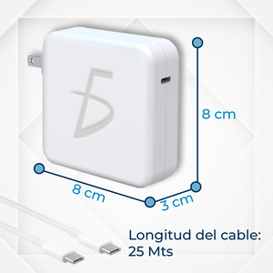 Caricabatterie USB C da 96W per Laptop Compatibile con MacBook Pro 20.5V 4.7A 15V/3A 9V/3A 5.2V/3A Adattatore di Alimentazione con Porta Type-C - Product Image 4