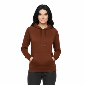 Sudadera con Capucha Premium Marrón 2026 para Mujer, Estilo Urbano, de Alta Calidad, de Algodón y Felpa, Oversize, Ajustada - Product Image 1