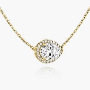 สร้อยคอเพชรโมอิสสีเงิน9252สำหรับผู้หญิง - Product Image 2