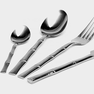 Couverts en acier inoxydable en argent, prix de gros, pour Restaurant, événement, métal, doublure plate au milieu, ensemble de couverts à poignée - Product Image 1