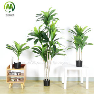 Plante verte artificielle d'arbre de fer brésilien pour l'arbre en plastique décoratif d'aquarium avec le pot de ciment en vente - Product Image 6