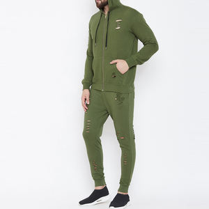 Nouveauté Survêtements pour hommes à fermeture éclair effet usé 100% polyester surdimensionnés écologiques lavables en polaire d'hiver séchage rapide - Product Image 2