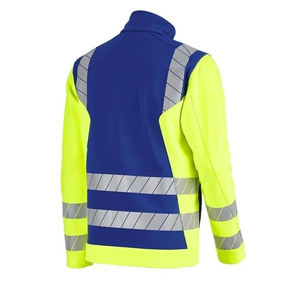 Veste Softshell Haute Visibilité pour Hommes Jaune Fluorescent Bandes Réfléchissantes Vêtements de Travail de Sécurité Coupe-Vent Imperméable Vestes Softshell - Product Image 2