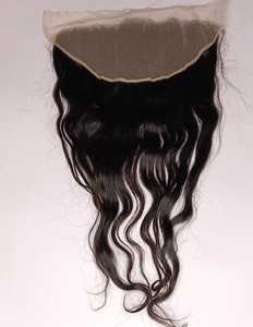 13x6 100% Remy Human Lace Frontal Swiss Lace No Tangle No Drying Natural Black Wave Curly Straight - Product Image 1