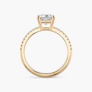 925เงินสเตอร์ลิงแอสเชอร์ตัดเพชรโมอิสซาไนต์แหวนหมั้นแหวนหรูสายคู่เครื่องประดับงานแต่งงาน - Product Image 2