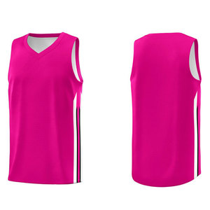 Camiseta de Baloncesto Reversible de Doble Cara, Uniforme Profesional de Dos Vías para Equipo, Tela de Malla en el Lateral en Contraste, Chaleco de Práctica con Diseño Elegante - Product Image 1