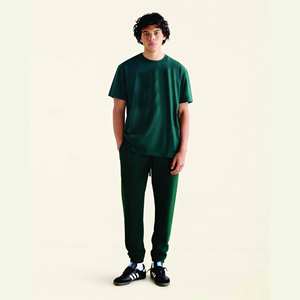 เสื้อยืดผ้าฝ้ายออร์แกนิกสำหรับผู้ชายแบบเข้ารูปสไตล์100% เสื้อยืดแขนครึ่งแขนแบบผ่อนคลาย - Product Image 6