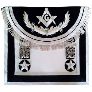 Tablier de Rite Écossais avec Broderie Fine, Régalia, Sangle de Taille Réglable, Matériau Durable, Vente en Gros - Product Image 1