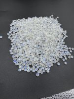 Pierre de lune arc-en-ciel blanche naturelle à facettes coupe ronde pierre précieuse en vrac de haute qualité pour la fabrication de bijoux Lot en gros