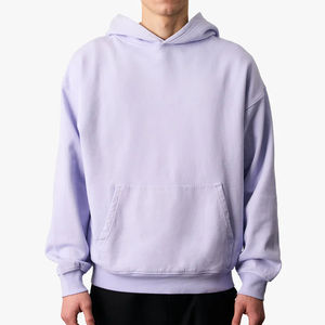 Nuevo último estilo de algodón sudaderas con capucha de gran tamaño de alta calidad diseño básico de algodón mezclado sudaderas con capucha de gran tamaño - Product Image 5