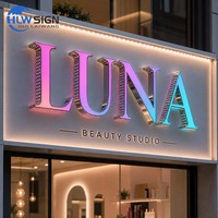 Fabricant d'origine – Lettres murales 3D élégantes – Enseigne LED personnalisée pour magasin – Panneaux lumineux sur mesure pour studio, boutique, intérieur et extérieur