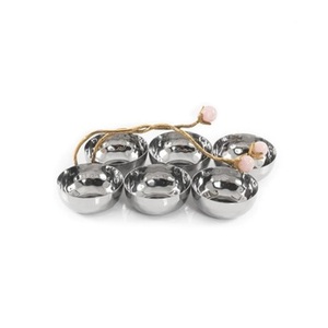 Top Quality Hammered Steel <b>Dessert</b> Serving Bowls Round Handmade Design Ideal for Restaurants Weddings and Home Dining - Product Image 3